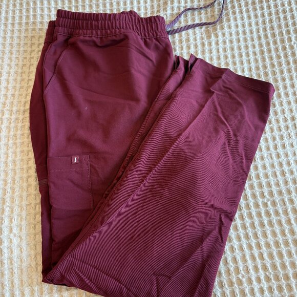Jaanuu Women's Scrub Pant BURGUNDY - XL - Picture 1 of 7